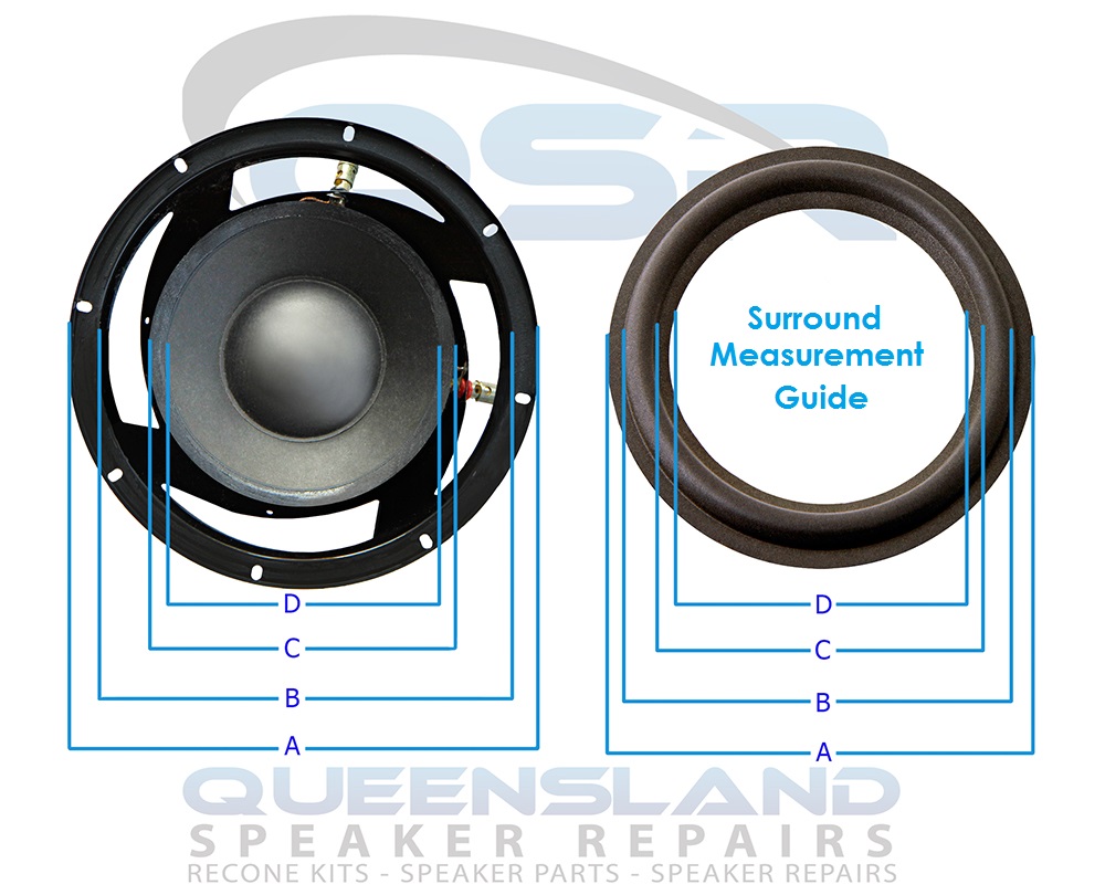 Lord Of Bass 15-Inch Big Roll Foam Surround Subwoofer Speaker Repair Kit – DIY, Made In USA