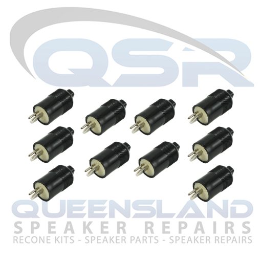 2 Pin Male Din Plugs to suit Bang & Olufsen (B&O) & Sonab Speakers (B&O) (10 Pack)