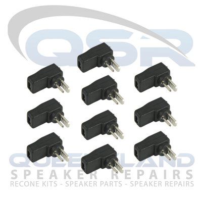2 Pin Male Din Plugs to suit Bang & Olufsen (B&O) & Sonab Speakers (10 Pack)