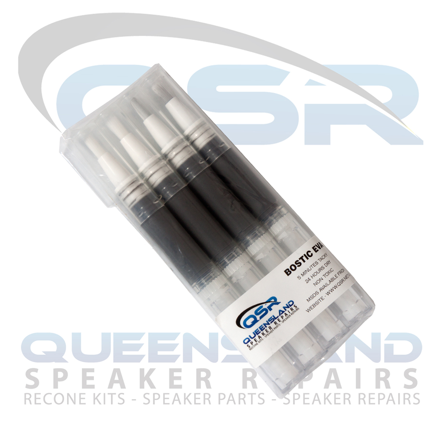 Large Glue Kit Bostic EVA 12ml (Black) Queensland Speaker Repairs